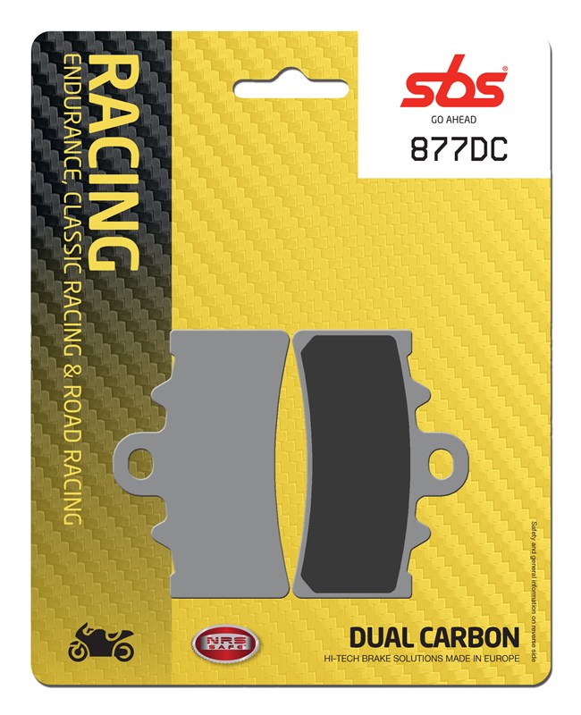 SBS brake pads KH606 racing dual carbon KTM rc 250 14-15, rc 390 14-22 colour gold front (877DC)